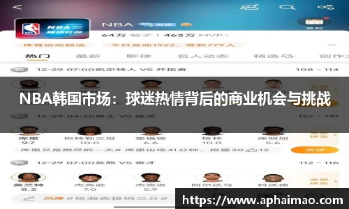 NBA韩国市场：球迷热情背后的商业机会与挑战